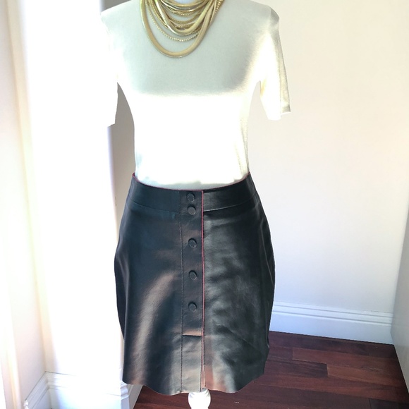 Sandro Dresses & Skirts - Sandro A-Line Leather Skirt